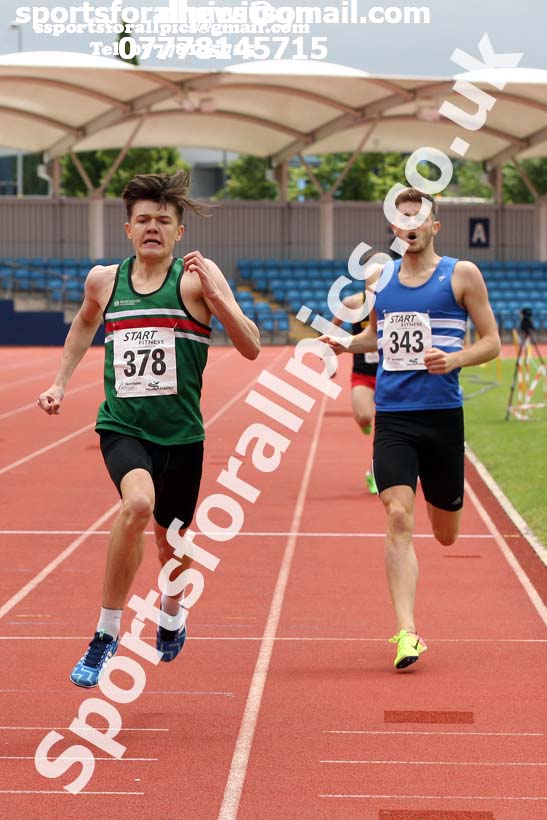 Senior mens 800 metres, Northern Senior and Under-20s Champs., SportsCity, Manchester. Photo: David T. Hewitson/Sports for All Pics